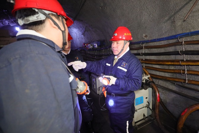 張秉德到振興礦調研檢查工作